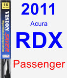Passenger Wiper Blade for 2011 Acura RDX - Vision Saver