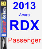 Passenger Wiper Blade for 2013 Acura RDX - Vision Saver
