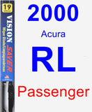 Passenger Wiper Blade for 2000 Acura RL - Vision Saver