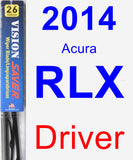 Driver Wiper Blade for 2014 Acura RLX - Vision Saver