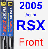 Front Wiper Blade Pack for 2005 Acura RSX - Vision Saver