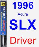 Driver Wiper Blade for 1996 Acura SLX - Vision Saver