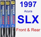 Front & Rear Wiper Blade Pack for 1997 Acura SLX - Vision Saver