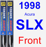 Front Wiper Blade Pack for 1998 Acura SLX - Vision Saver