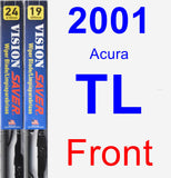 Front Wiper Blade Pack for 2001 Acura TL - Vision Saver