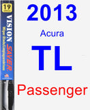 Passenger Wiper Blade for 2013 Acura TL - Vision Saver