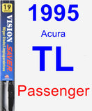 Passenger Wiper Blade for 1995 Acura TL - Vision Saver
