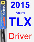 Driver Wiper Blade for 2015 Acura TLX - Vision Saver
