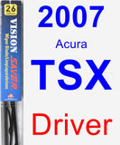 Driver Wiper Blade for 2007 Acura TSX - Vision Saver