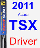 Driver Wiper Blade for 2011 Acura TSX - Vision Saver
