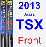 Front Wiper Blade Pack for 2013 Acura TSX - Vision Saver