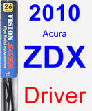 Driver Wiper Blade for 2010 Acura ZDX - Vision Saver