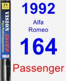 Passenger Wiper Blade for 1992 Alfa Romeo 164 - Vision Saver