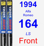 Front Wiper Blade Pack for 1994 Alfa Romeo 164 - Vision Saver