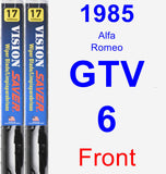 Front Wiper Blade Pack for 1985 Alfa Romeo GTV-6 - Vision Saver