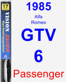 Passenger Wiper Blade for 1985 Alfa Romeo GTV-6 - Vision Saver