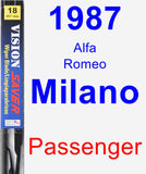 Passenger Wiper Blade for 1987 Alfa Romeo Milano - Vision Saver