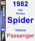 Passenger Wiper Blade for 1982 Alfa Romeo Spider - Vision Saver