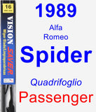Passenger Wiper Blade for 1989 Alfa Romeo Spider - Vision Saver