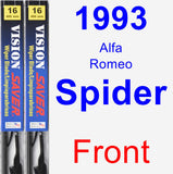 Front Wiper Blade Pack for 1993 Alfa Romeo Spider - Vision Saver