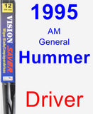 Driver Wiper Blade for 1995 AM General Hummer - Vision Saver