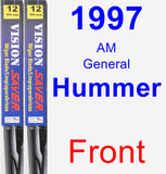 Front Wiper Blade Pack for 1997 AM General Hummer - Vision Saver