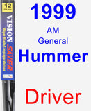 Driver Wiper Blade for 1999 AM General Hummer - Vision Saver