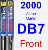 Front Wiper Blade Pack for 2000 Aston Martin DB7 - Vision Saver
