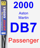 Passenger Wiper Blade for 2000 Aston Martin DB7 - Vision Saver