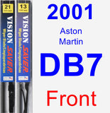 Front Wiper Blade Pack for 2001 Aston Martin DB7 - Vision Saver