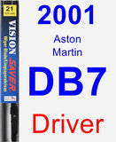 Driver Wiper Blade for 2001 Aston Martin DB7 - Vision Saver