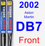 Front Wiper Blade Pack for 2002 Aston Martin DB7 - Vision Saver