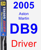 Driver Wiper Blade for 2005 Aston Martin DB9 - Vision Saver