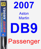 Passenger Wiper Blade for 2007 Aston Martin DB9 - Vision Saver