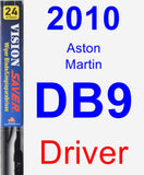 Driver Wiper Blade for 2010 Aston Martin DB9 - Vision Saver