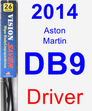 Driver Wiper Blade for 2014 Aston Martin DB9 - Vision Saver
