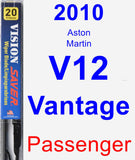 Passenger Wiper Blade for 2010 Aston Martin V12 Vantage - Vision Saver