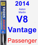 Passenger Wiper Blade for 2014 Aston Martin V8 Vantage - Vision Saver