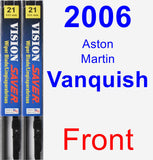 Front Wiper Blade Pack for 2006 Aston Martin Vanquish - Vision Saver