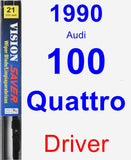 Driver Wiper Blade for 1990 Audi 100 Quattro - Vision Saver