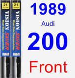 Front Wiper Blade Pack for 1989 Audi 200 - Vision Saver