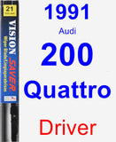 Driver Wiper Blade for 1991 Audi 200 Quattro - Vision Saver
