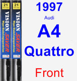 Front Wiper Blade Pack for 1997 Audi A4 Quattro - Vision Saver