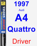Driver Wiper Blade for 1997 Audi A4 Quattro - Vision Saver