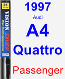 Passenger Wiper Blade for 1997 Audi A4 Quattro - Vision Saver
