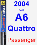 Passenger Wiper Blade for 2004 Audi A6 Quattro - Vision Saver