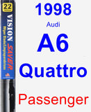 Passenger Wiper Blade for 1998 Audi A6 Quattro - Vision Saver