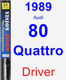 Driver Wiper Blade for 1989 Audi 80 Quattro - Vision Saver
