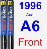 Front Wiper Blade Pack for 1996 Audi A6 - Vision Saver