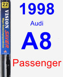 Passenger Wiper Blade for 1998 Audi A8 - Vision Saver